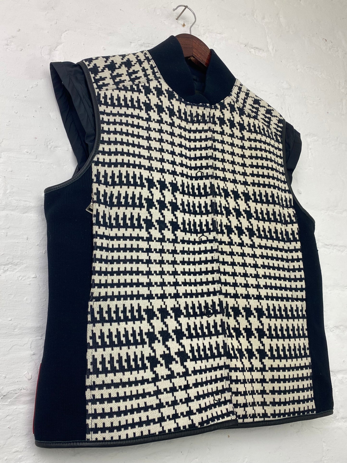 FW 00 Prada Sport Houndstooth Gilet