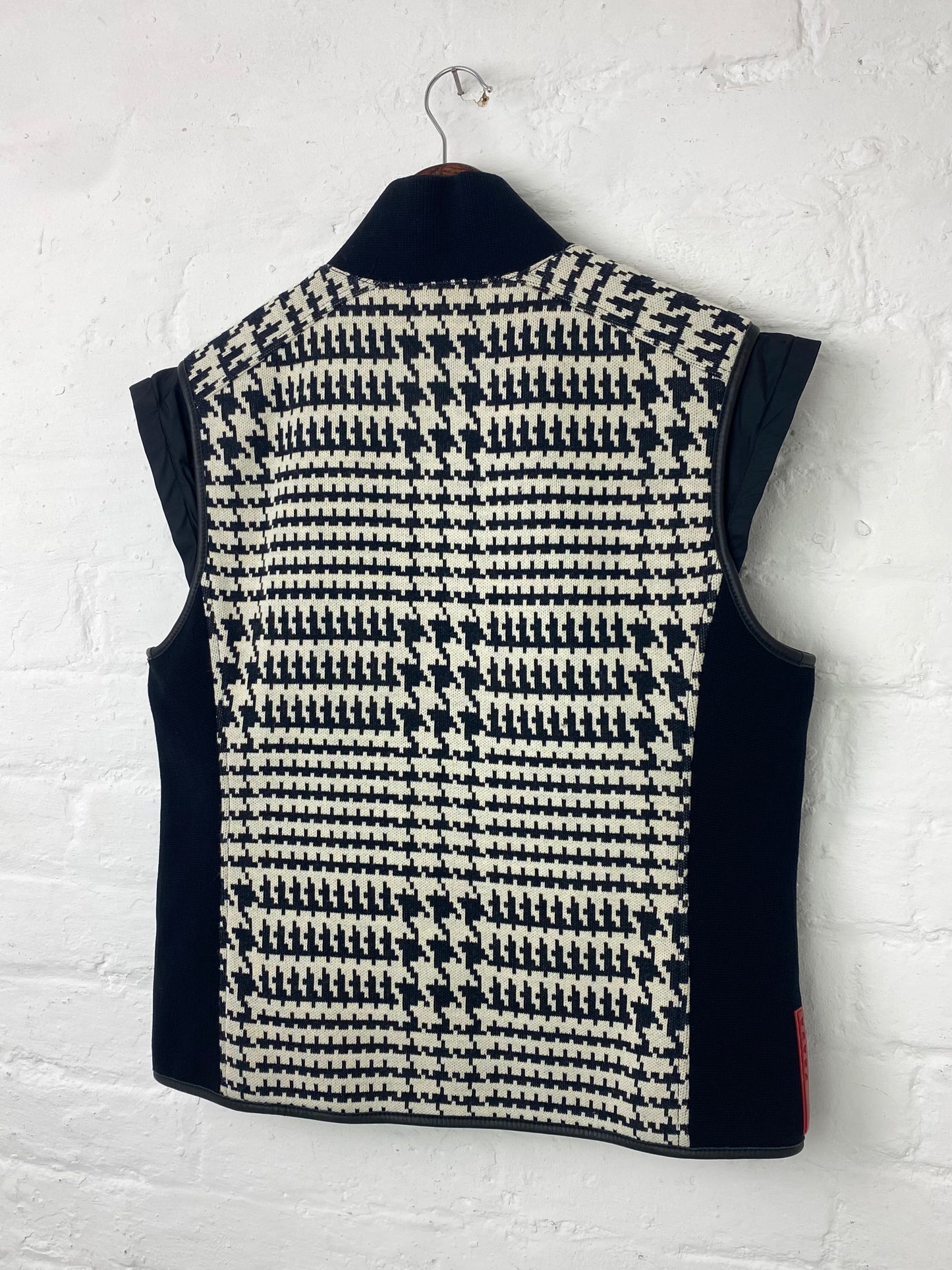 FW 00 Prada Sport Houndstooth Gilet