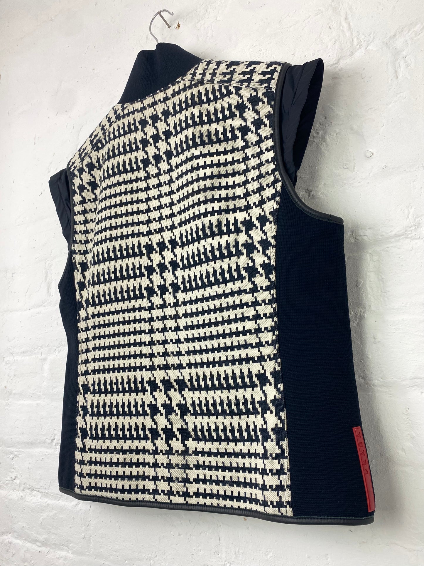 FW 00 Prada Sport Houndstooth Gilet