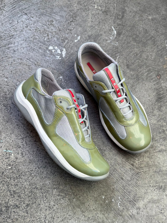 Prada Americas Cup Patent Trainers