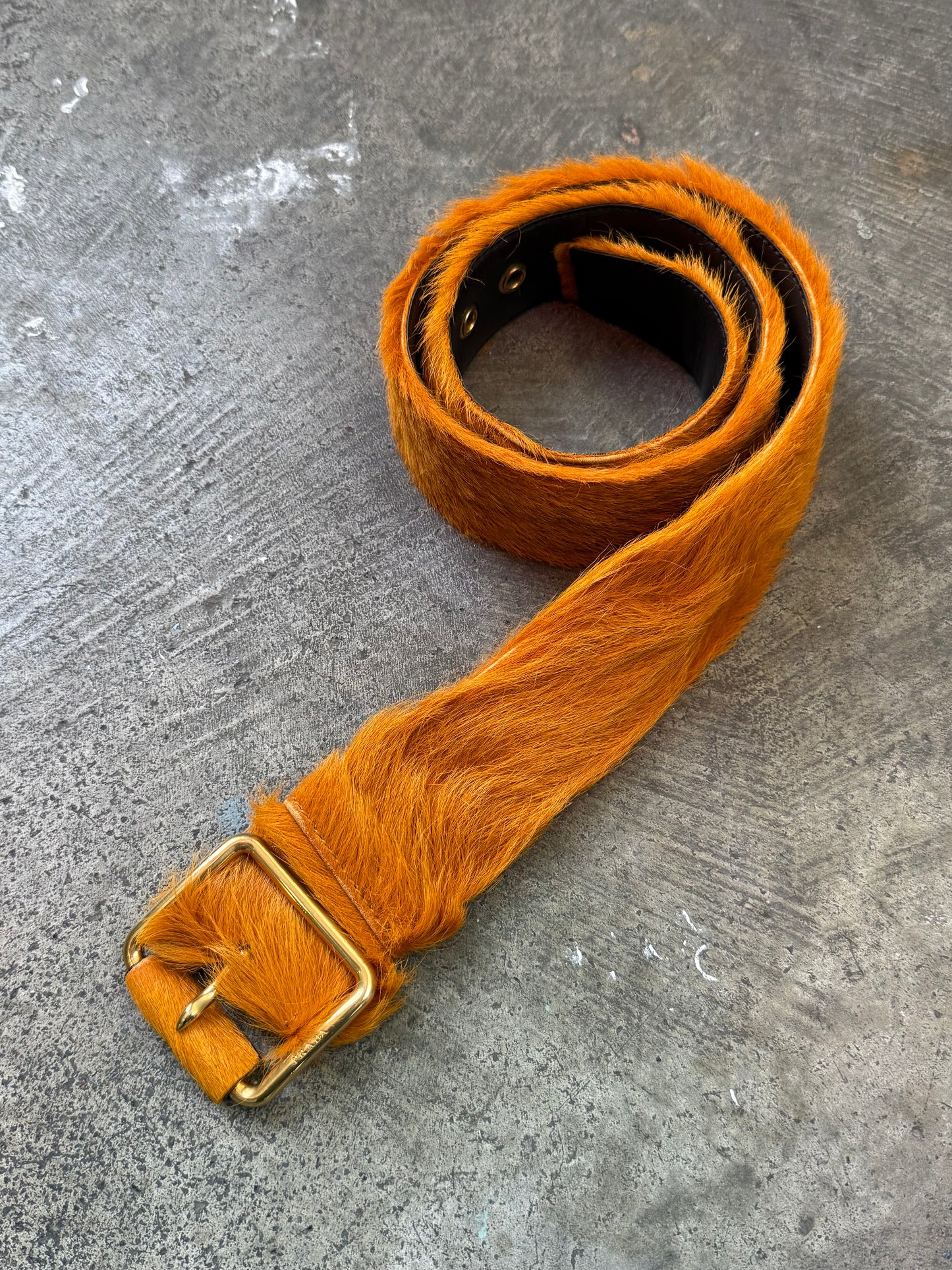 FW 17 Prada Fur Belt