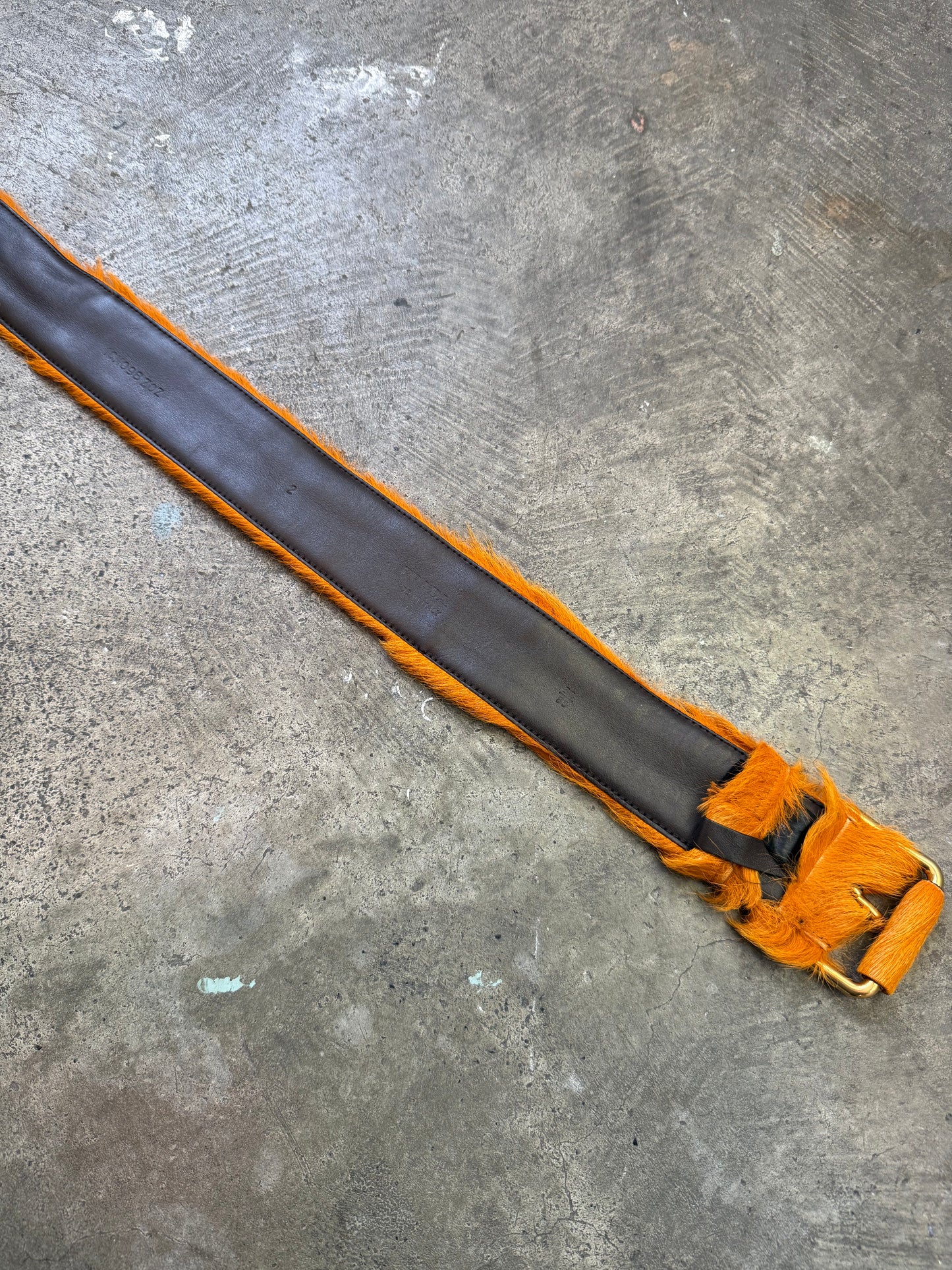 FW 17 Prada Fur Belt