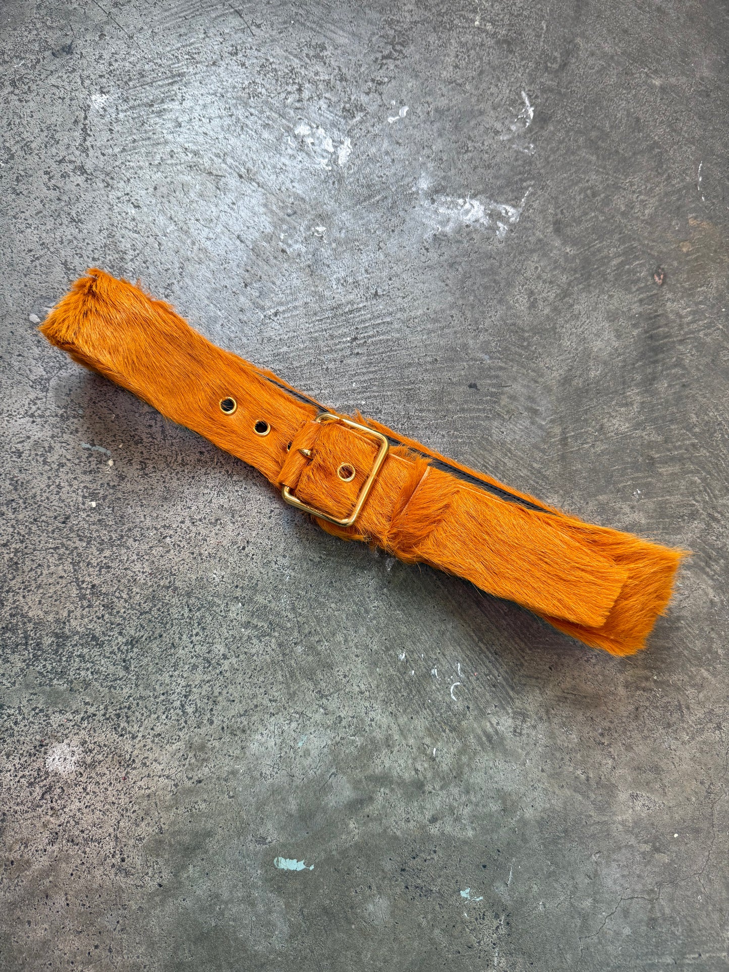 FW 17 Prada Fur Belt