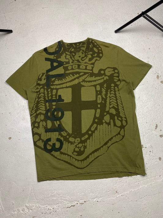 2006 Prada Coat Of Arms V-Neck Tshirt