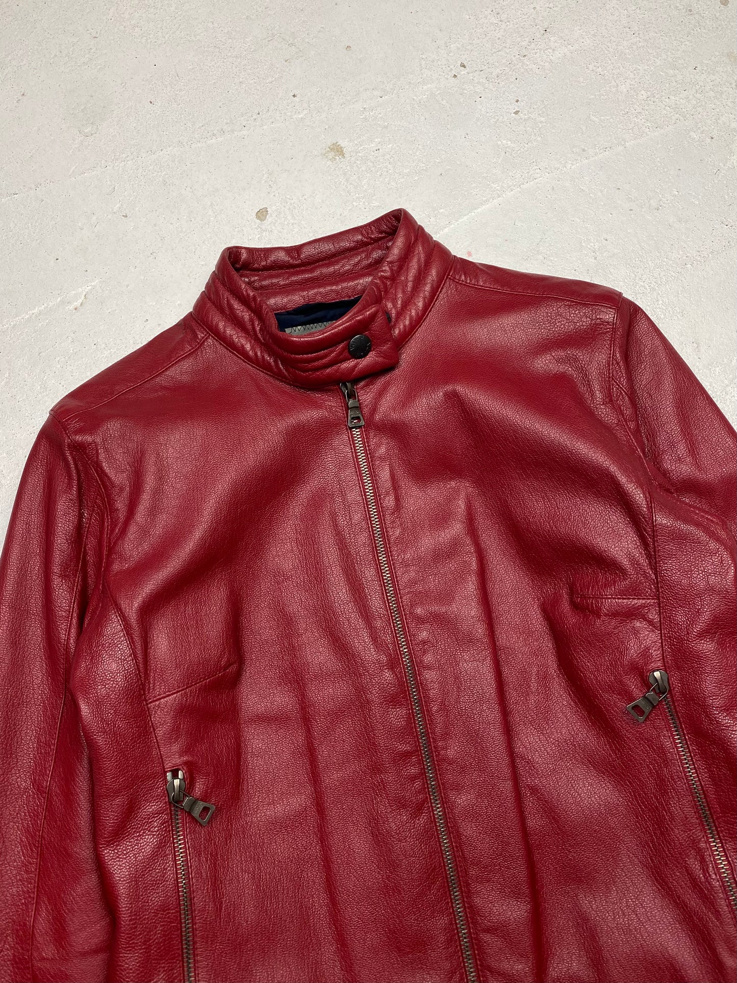 SS 01 Prada Sport Leather Moto Jacket