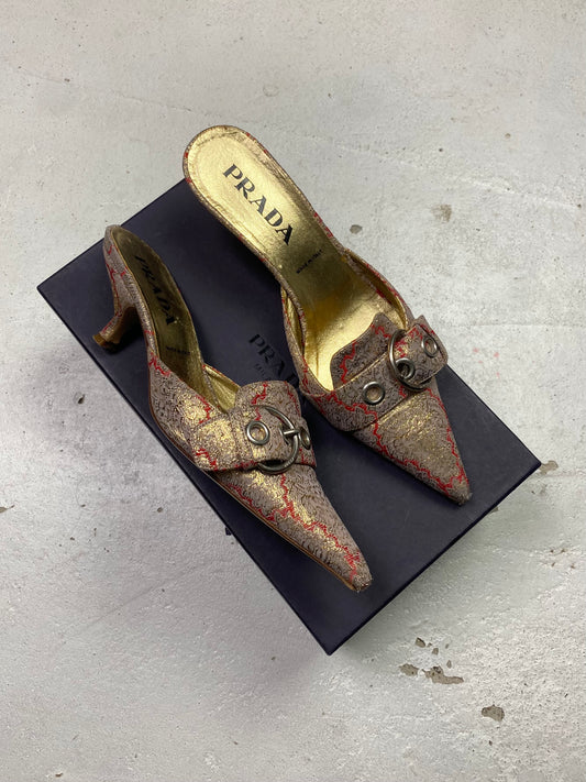 SS 02 Prada Ornamental Mules