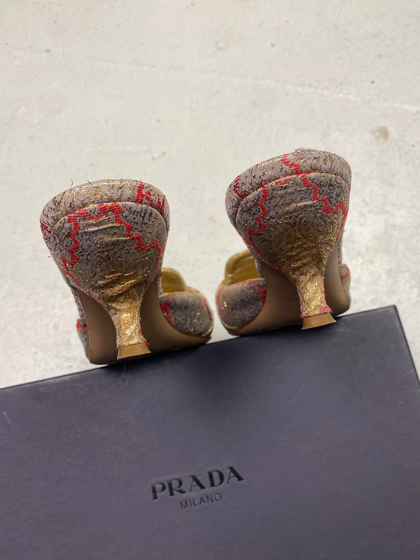 SS 02 Prada Ornamental Mules