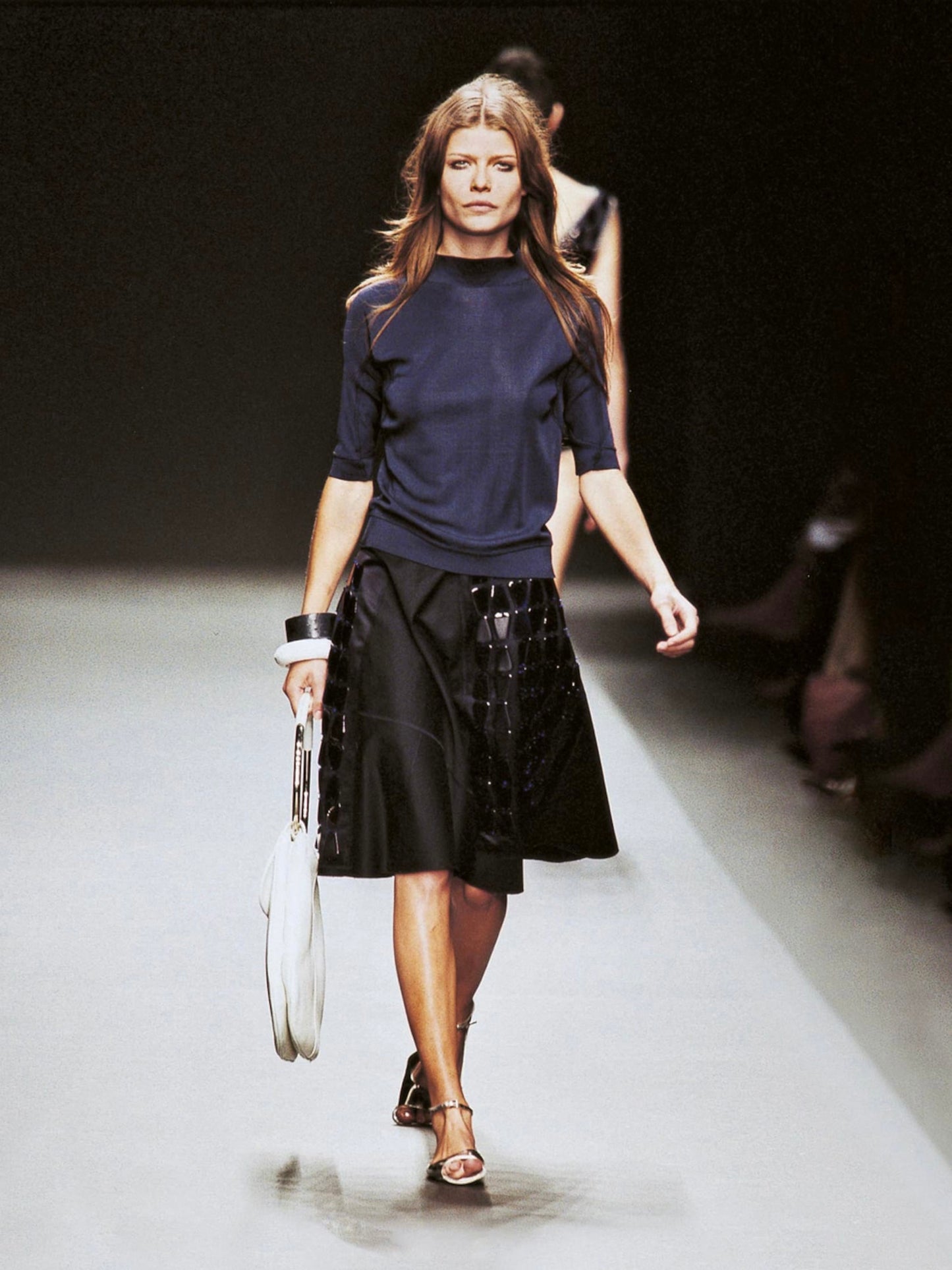 SS 03 Prada Leather Swing Bag