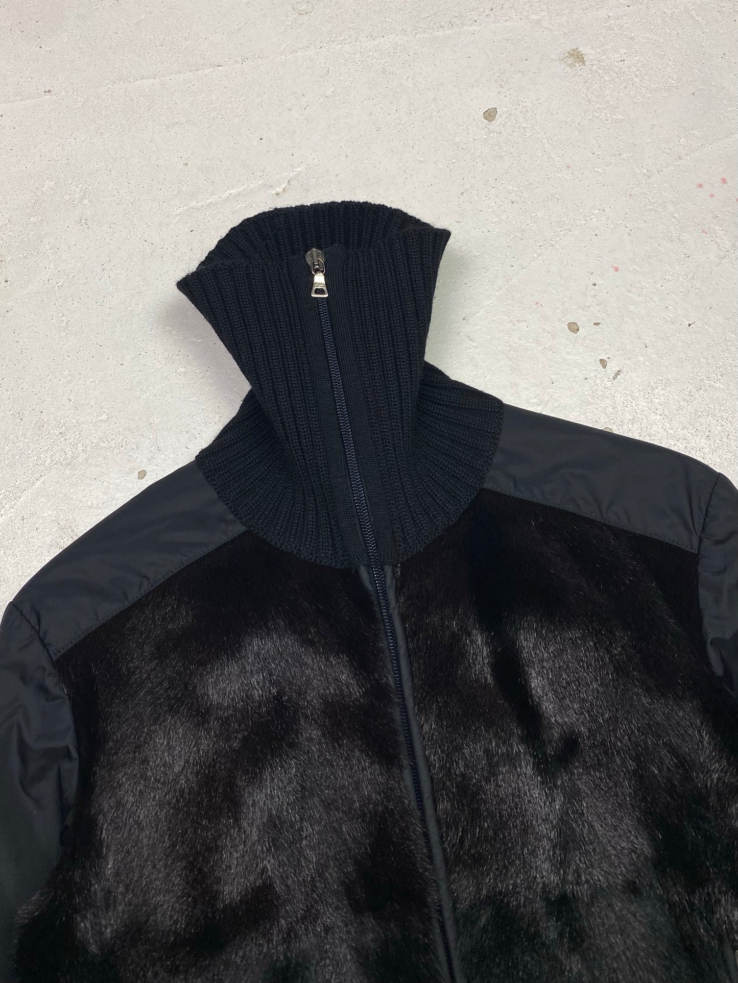 FW 00 Prada Sport Fur Track Jacket