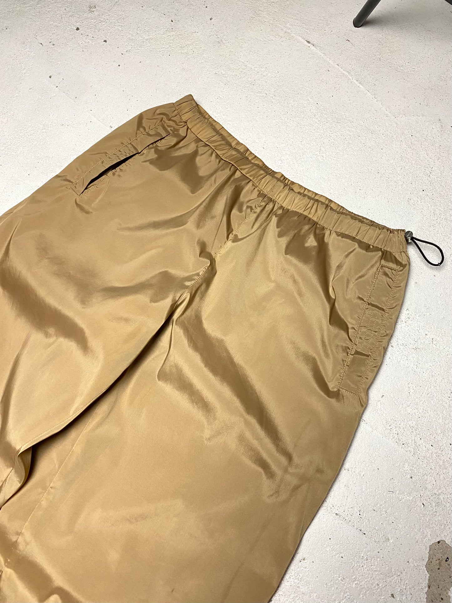 FW 00 Prada Sport Fleece Lined Parachute Pants