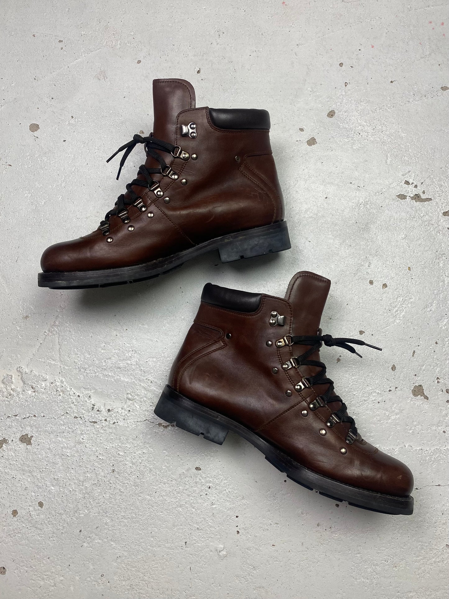 Prada Leather Hiking Boots