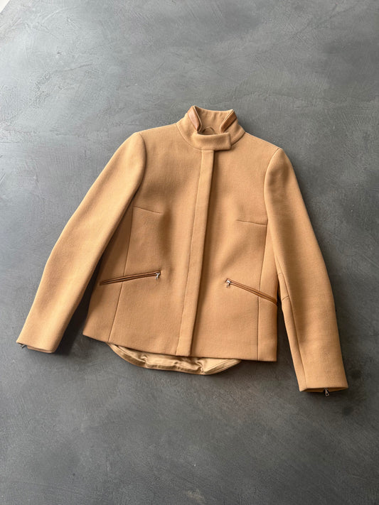 FW 99 Prada Wool & Leather Jacket