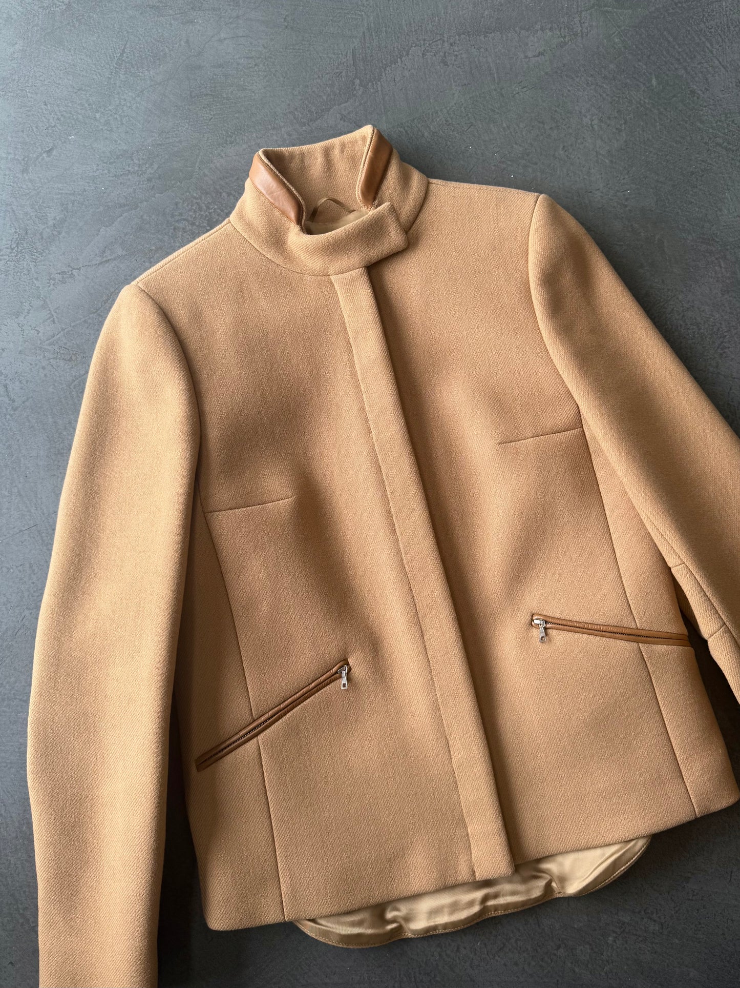 FW 99 Prada Wool & Leather Jacket