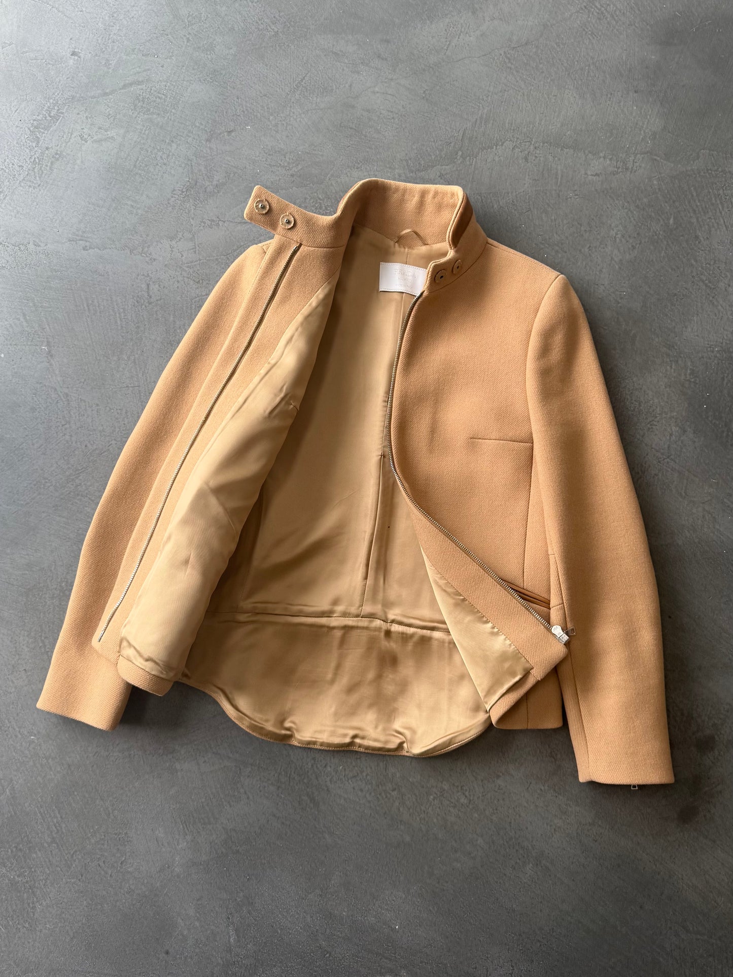 FW 99 Prada Wool & Leather Jacket