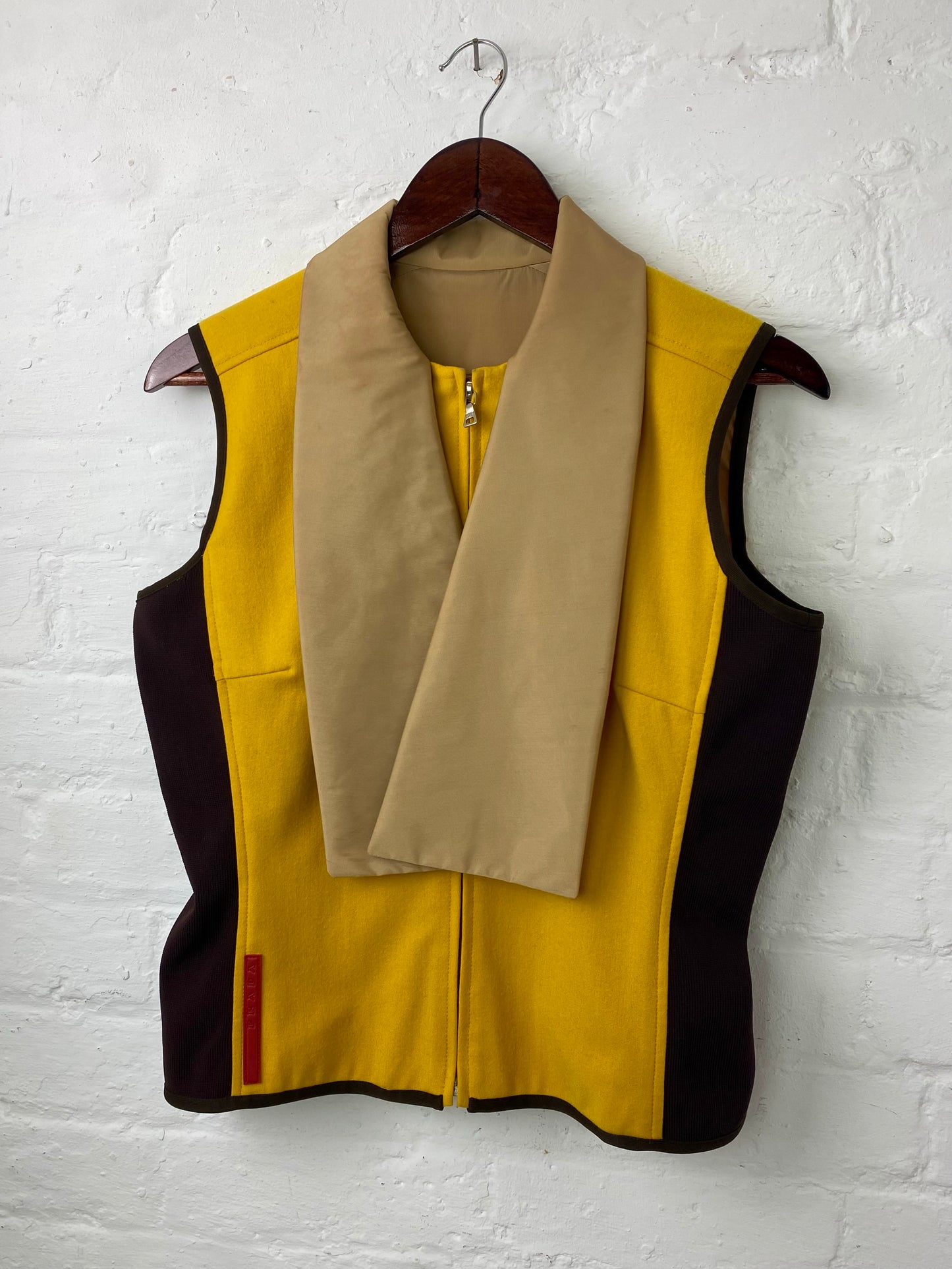 FW 00 Prada Sport Reversible Wool & Nylon Vest