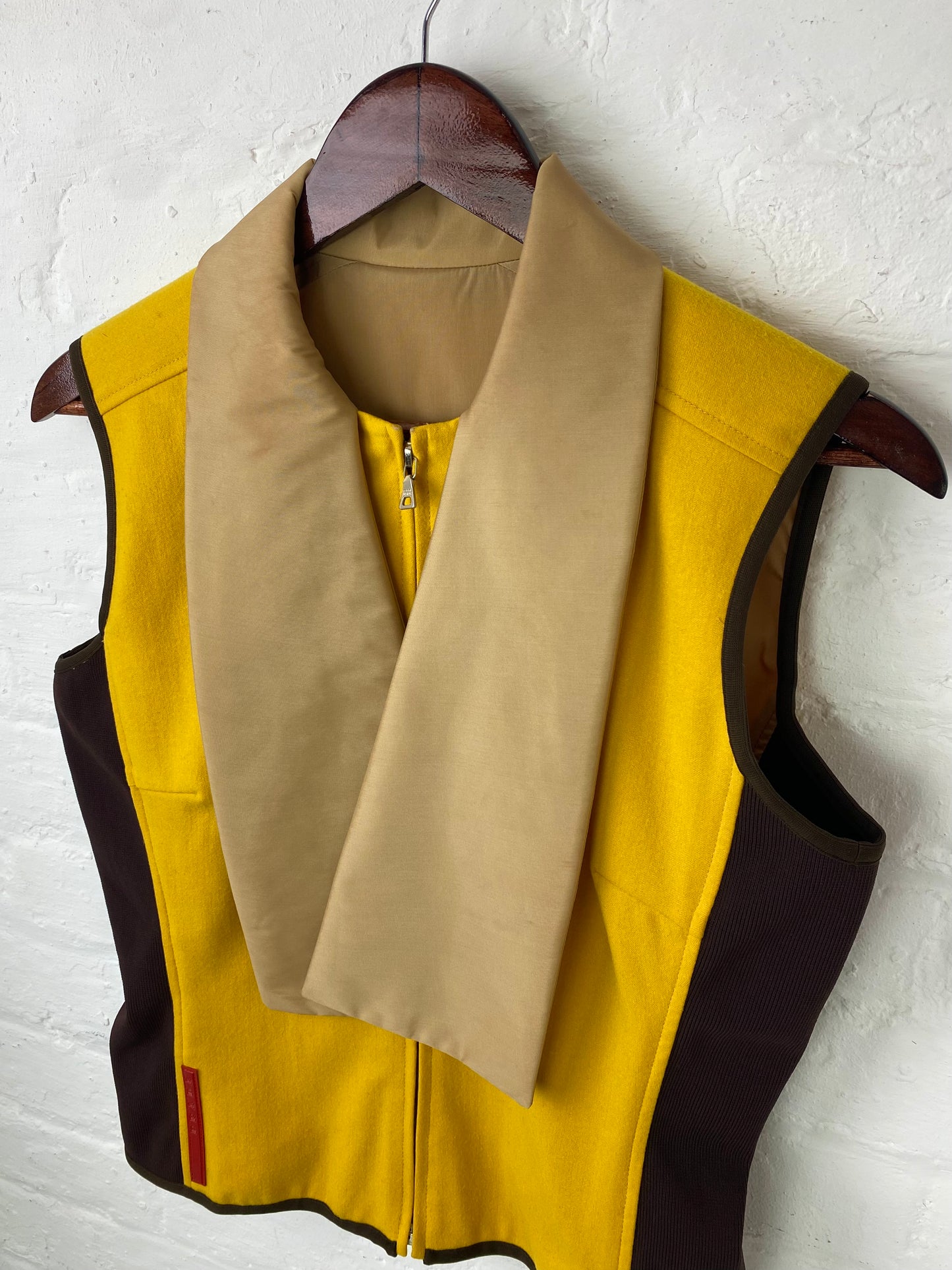 FW 00 Prada Sport Reversible Wool & Nylon Vest