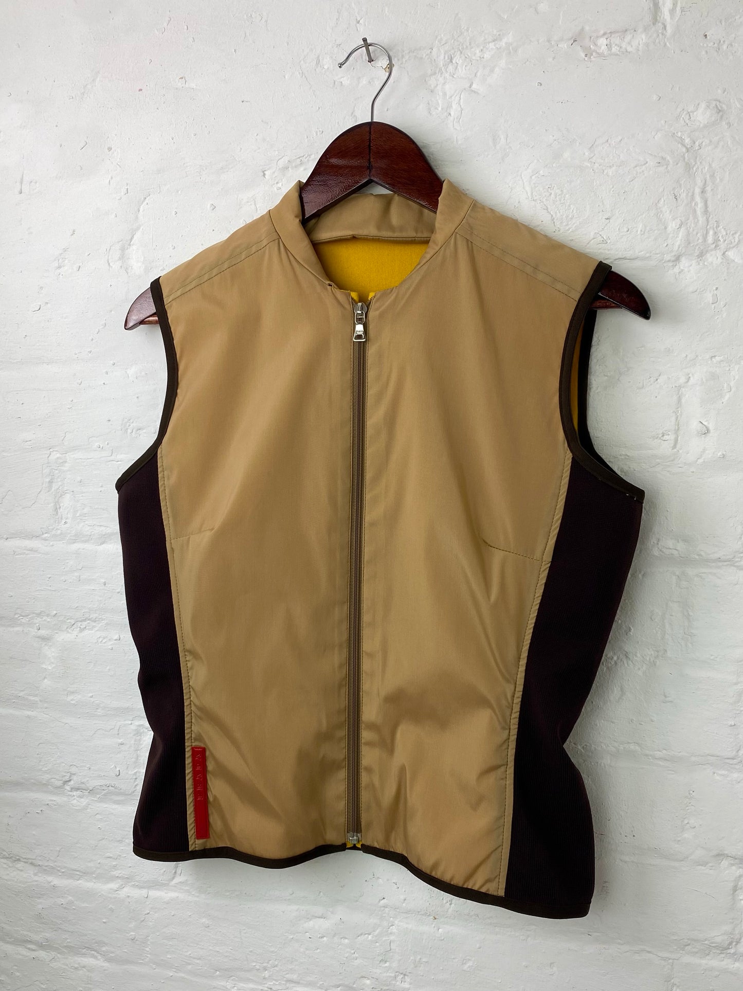 FW 00 Prada Sport Reversible Wool & Nylon Vest