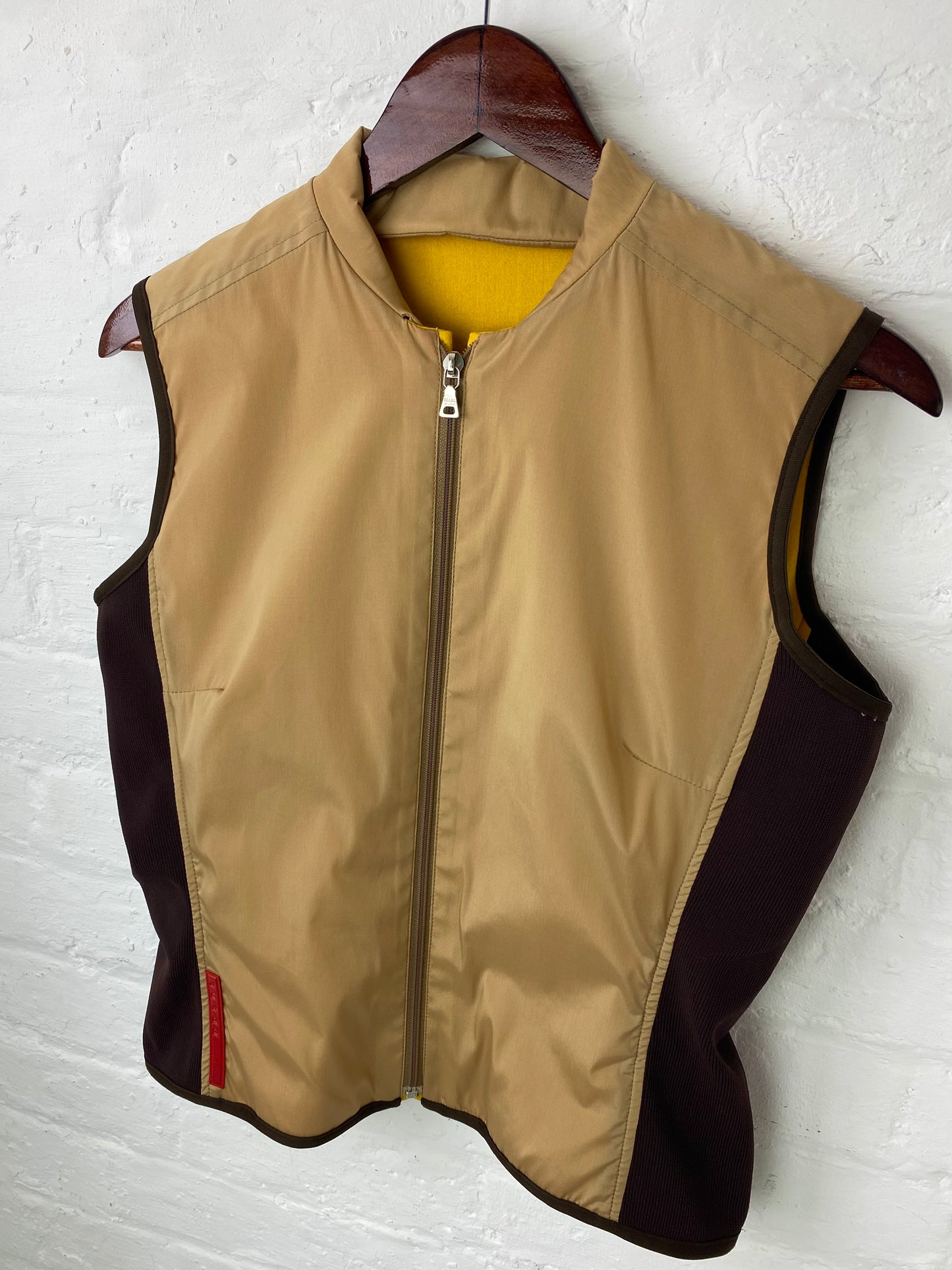 FW 00 Prada Sport Reversible Wool & Nylon Vest