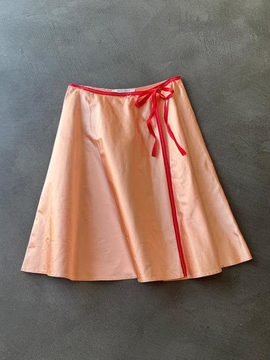 FW 00 Miu Miu Silk Wrap Skirt