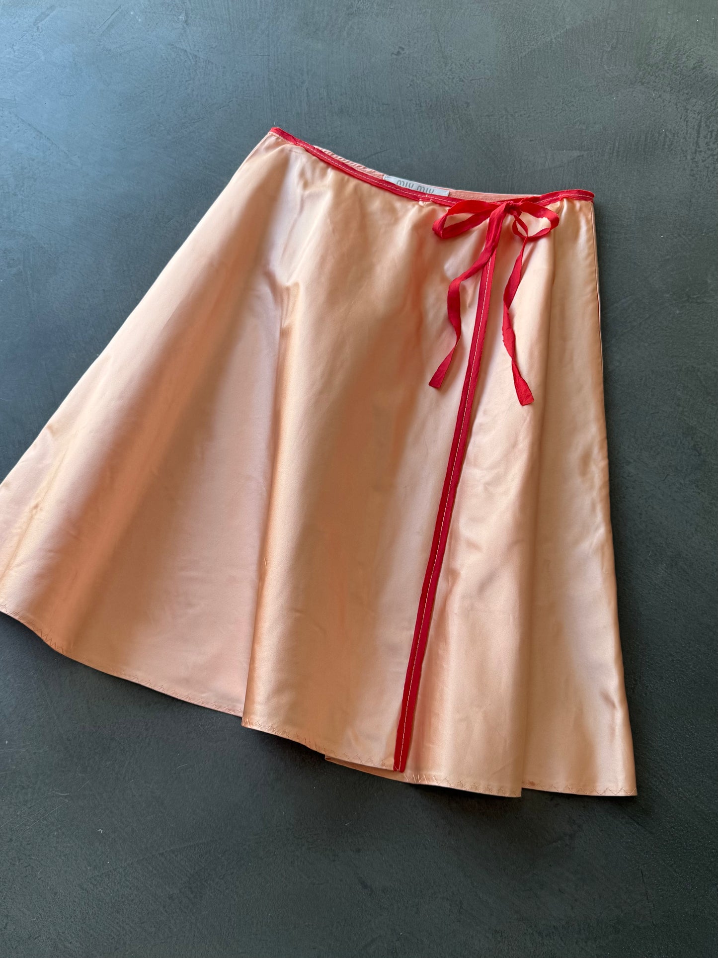 FW 00 Miu Miu Silk Wrap Skirt