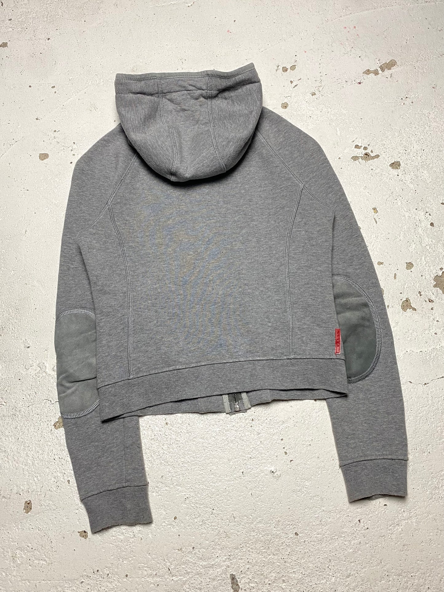 Prada Sport Suede Trimmed Hoodie
