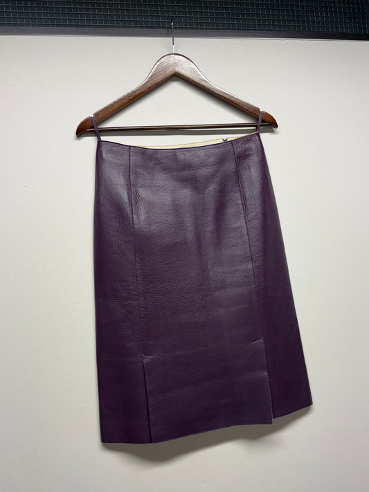 FW 00 Prada Leather Skirt