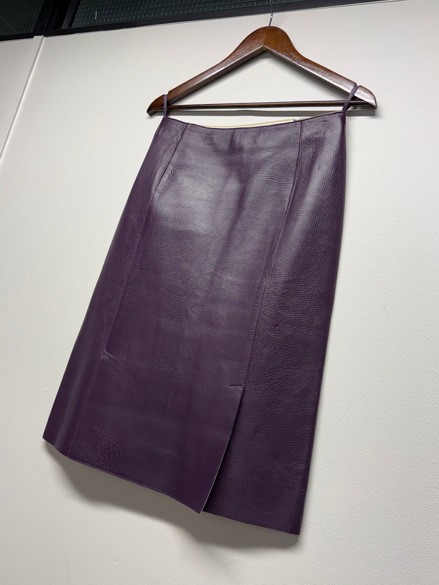 FW 00 Prada Leather Skirt