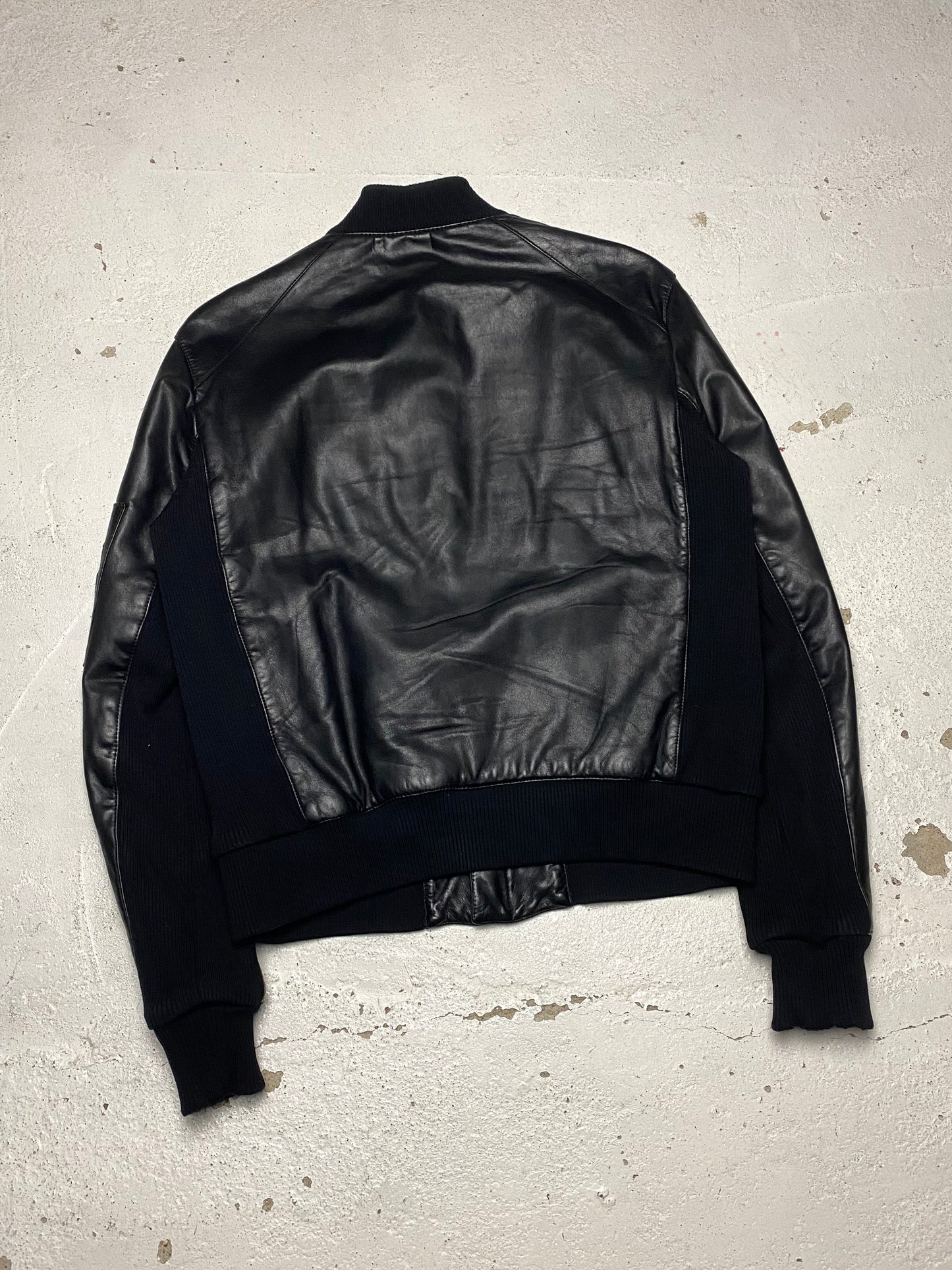 Prada Sport Leather Bomber Jacket