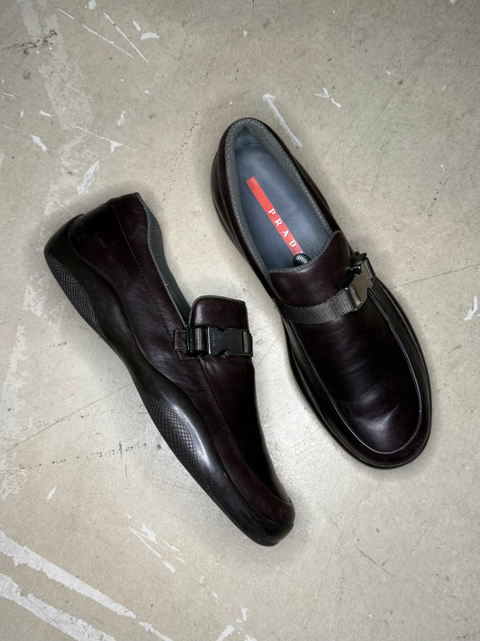 Prada Sport Leather Loafers