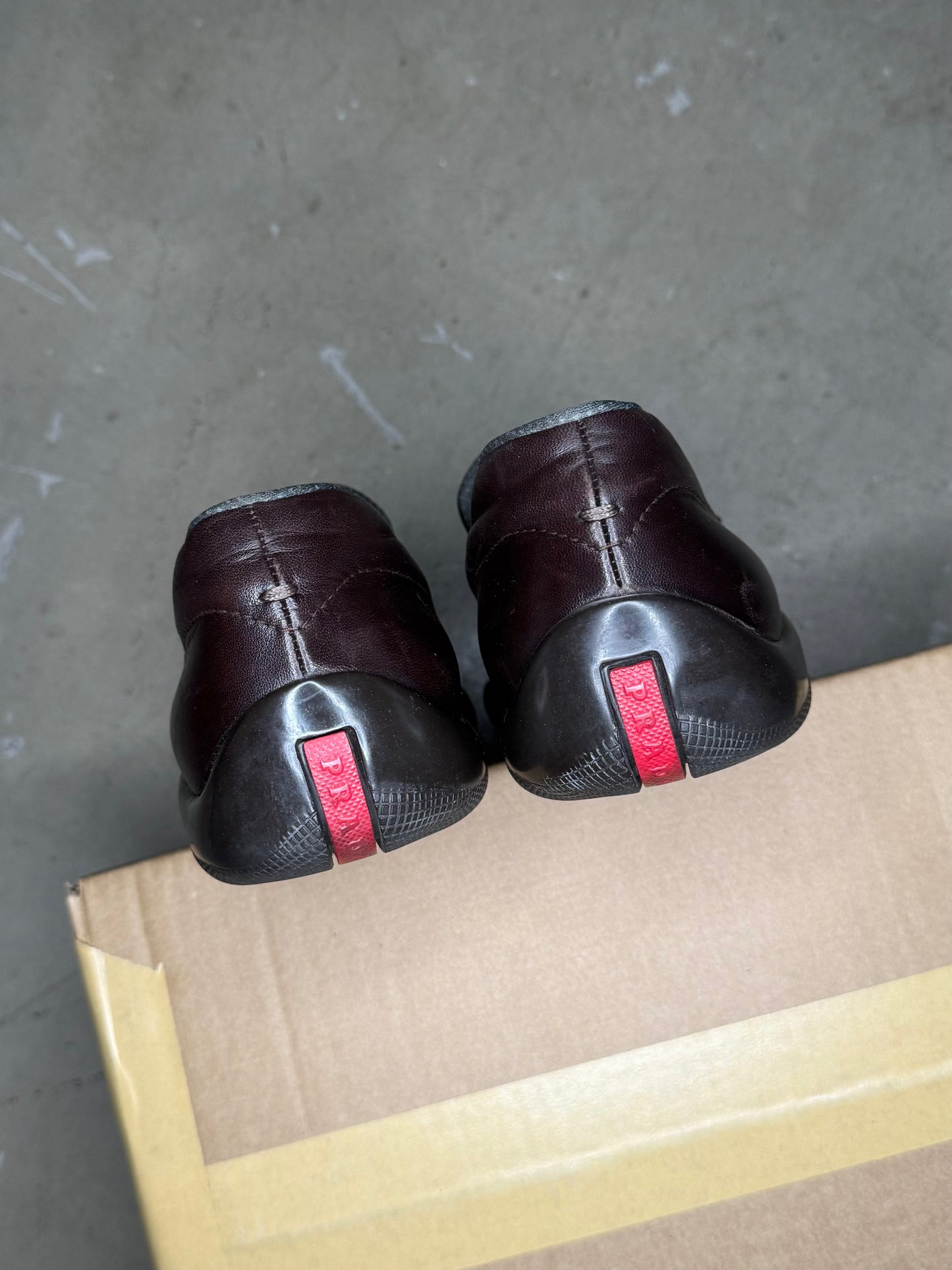 Prada Sport Leather Loafers