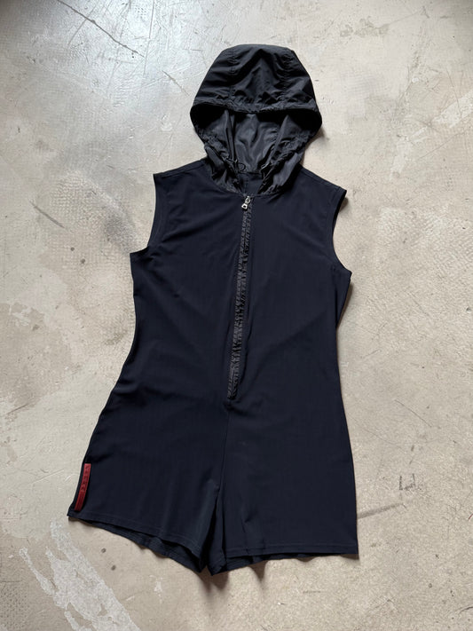 Prada Sport Hooded Jumpsuit