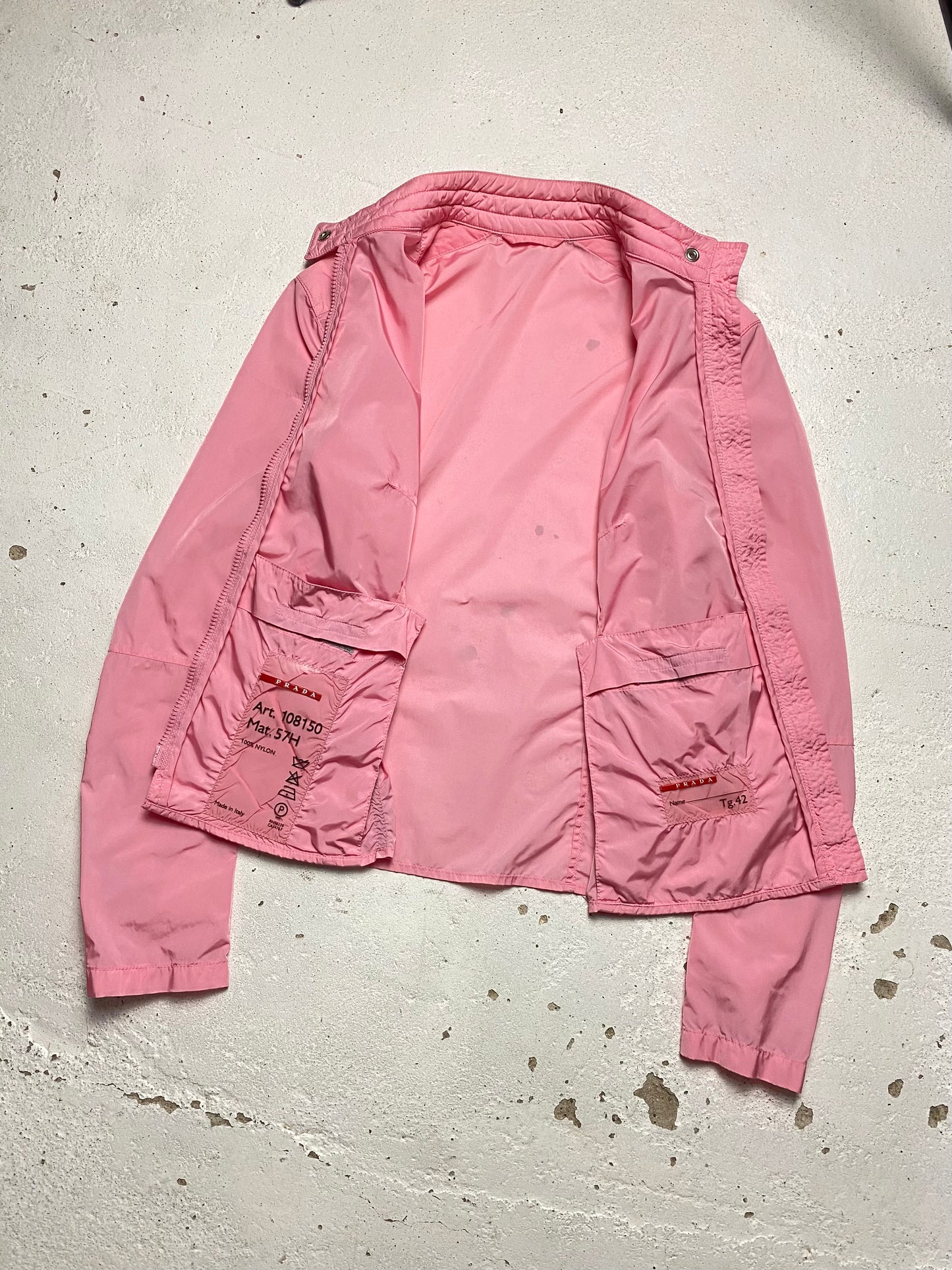 SS 00 Prada Sport Nylon Moto Jacket