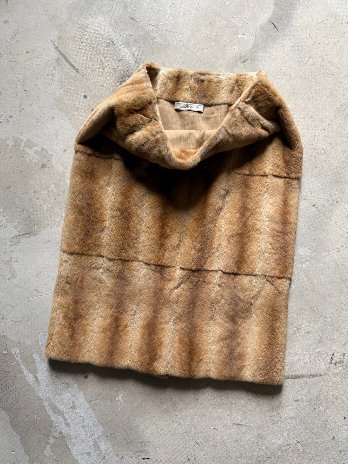 Prada Fur Skirt