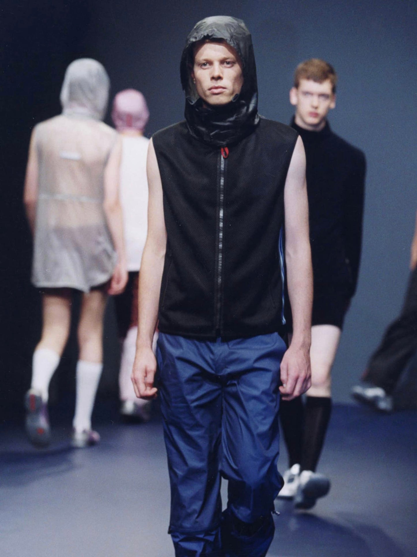 SS 00 Prada Sport Convertible Mesh Vest