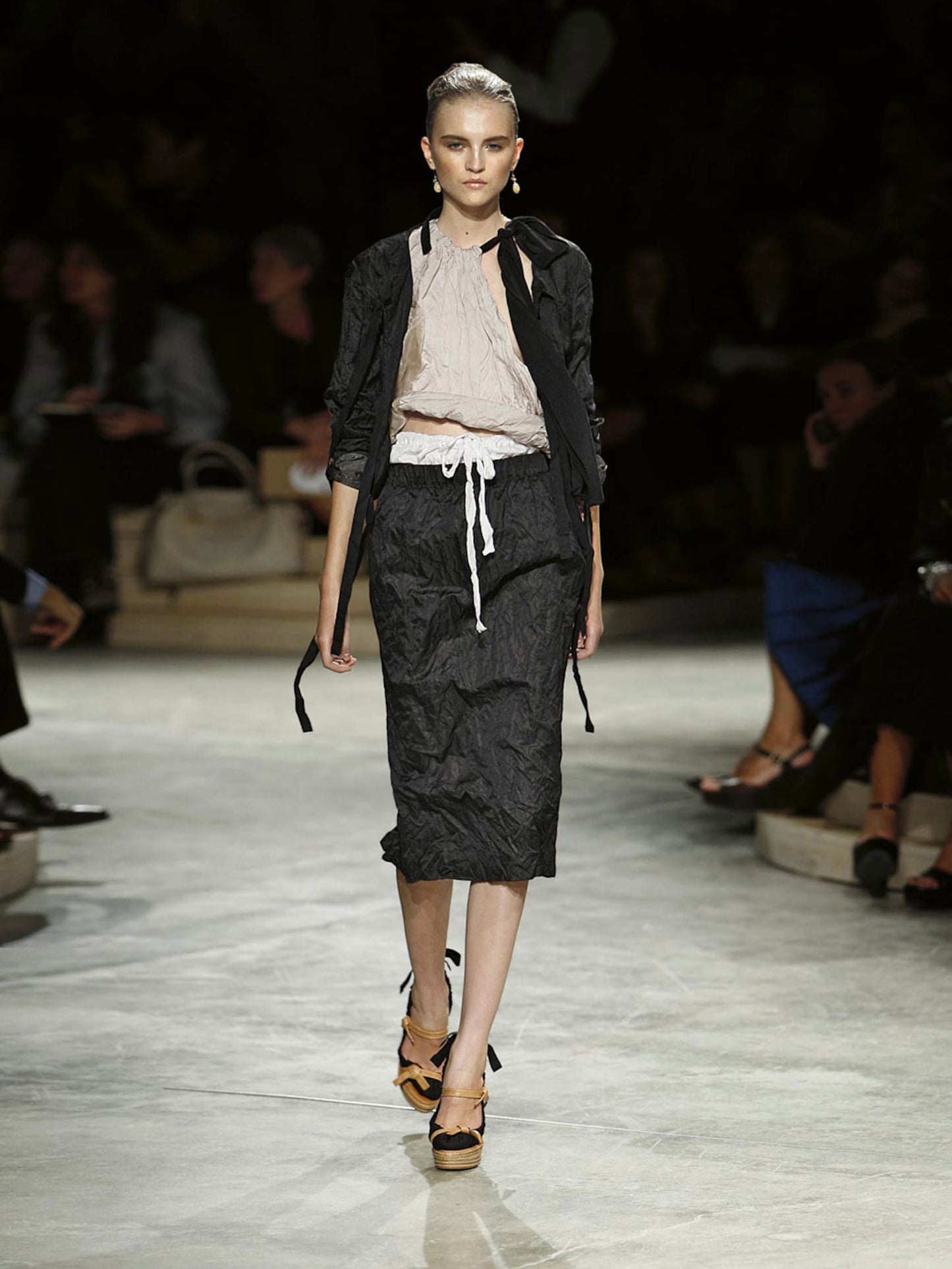 SS 09 Prada Silk Dual Layer Vest