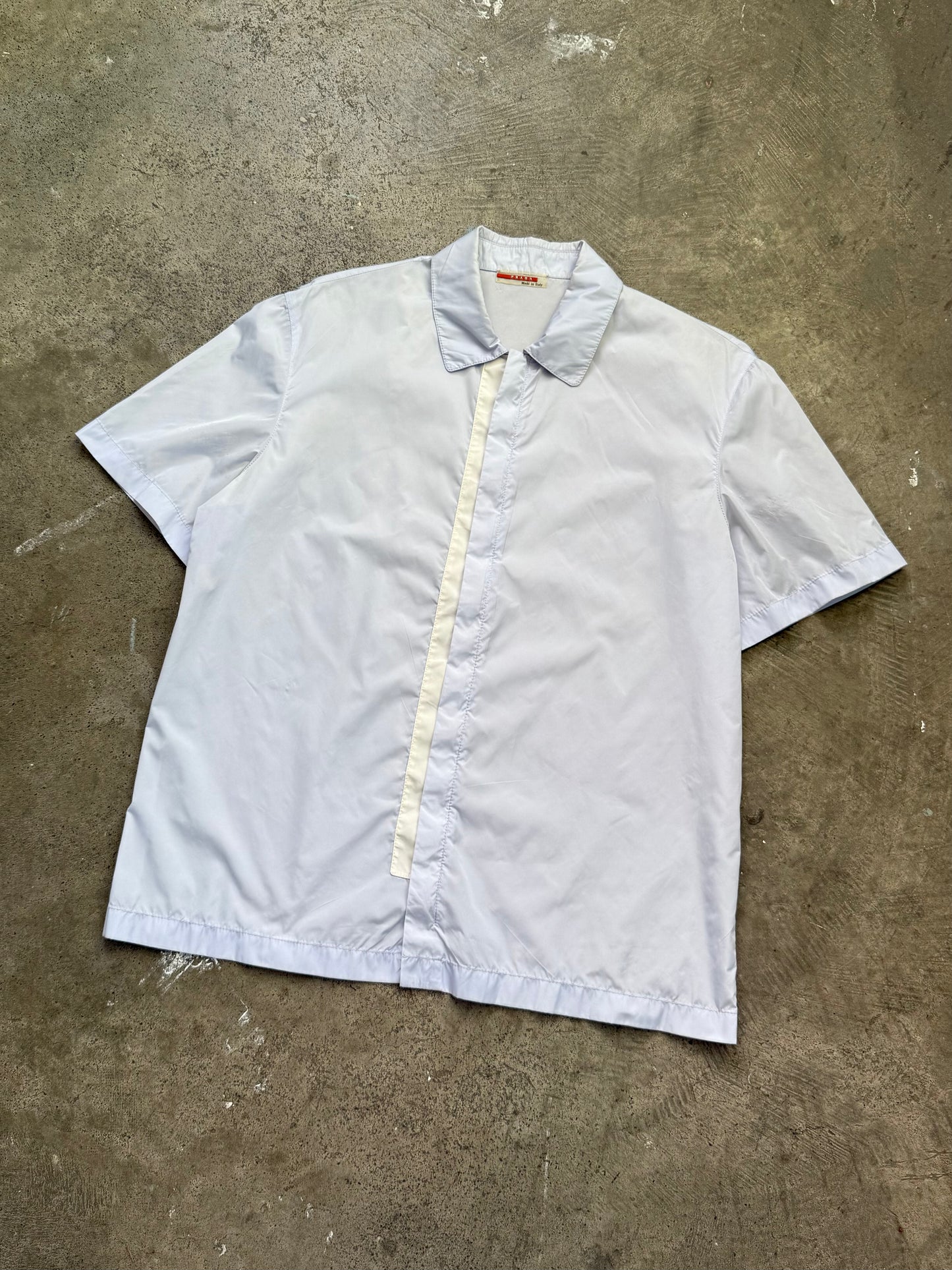 SS 99 Prada Sport Transparent Nylon Zip Shirt