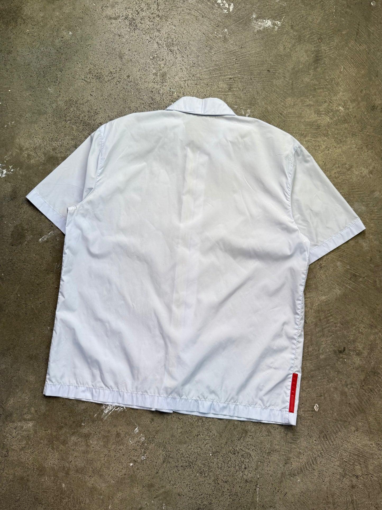 SS 99 Prada Sport Transparent Nylon Zip Shirt