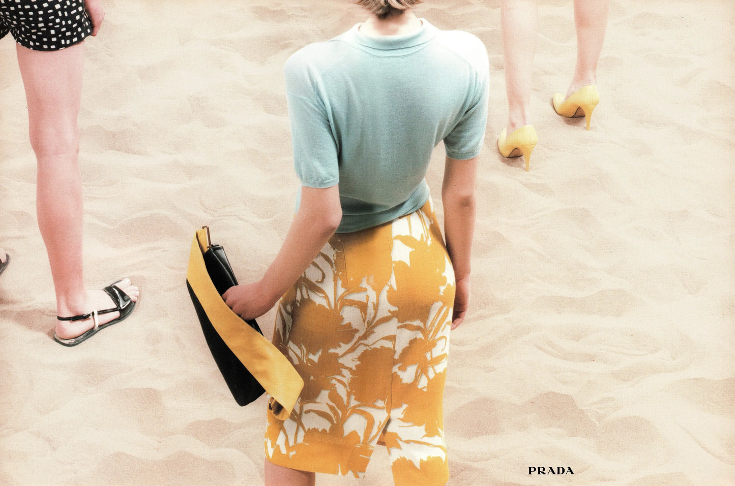 SS 01 Prada Leather Flap Bag