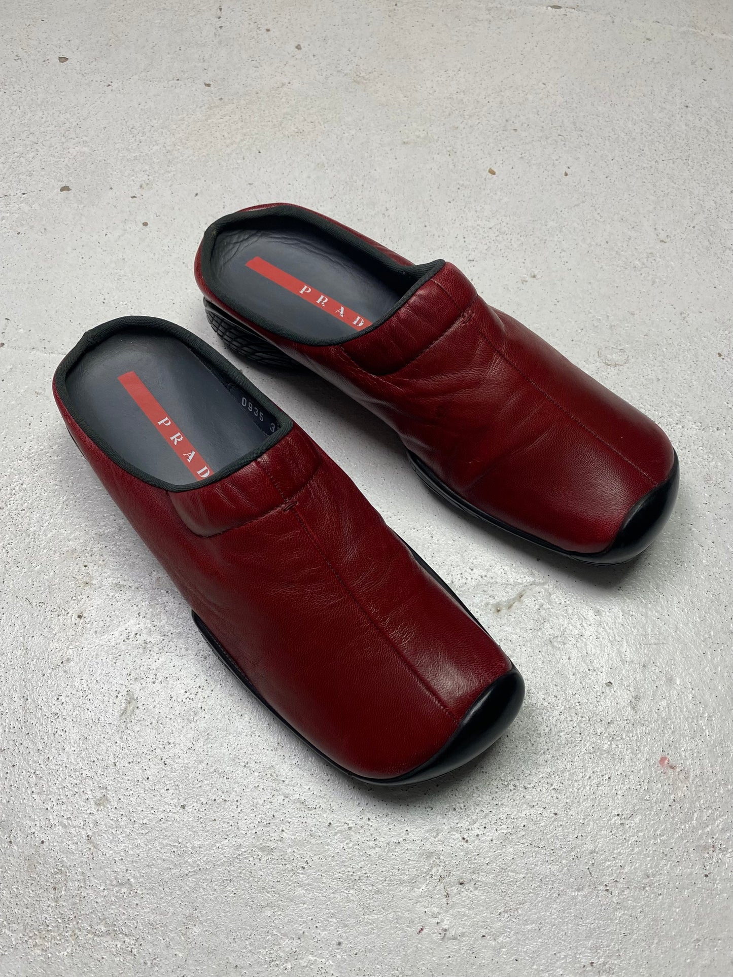 Prada Sport Leather Mules