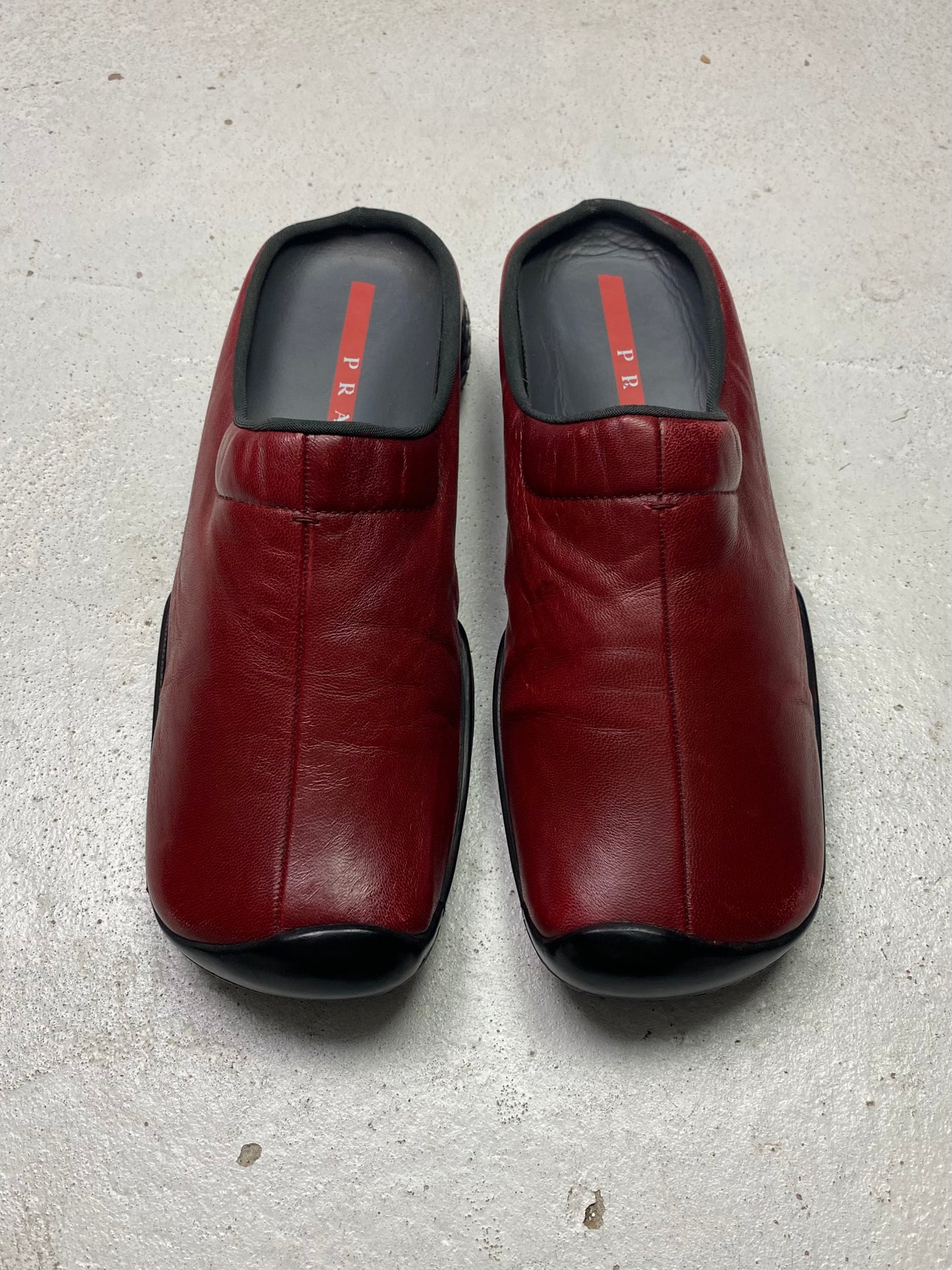 Prada Sport Leather Mules