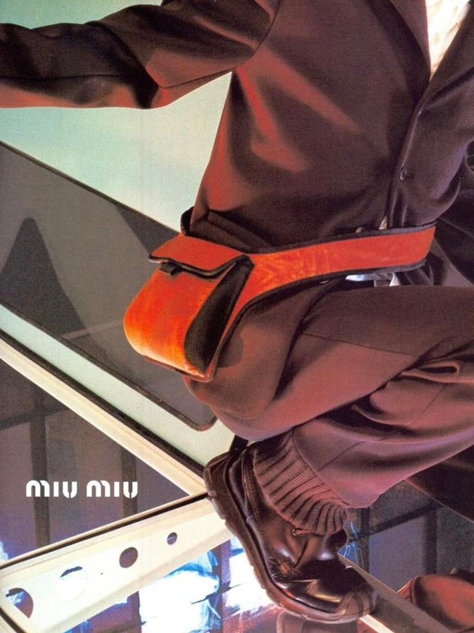 FW 99 Miu Miu Leather Trainers