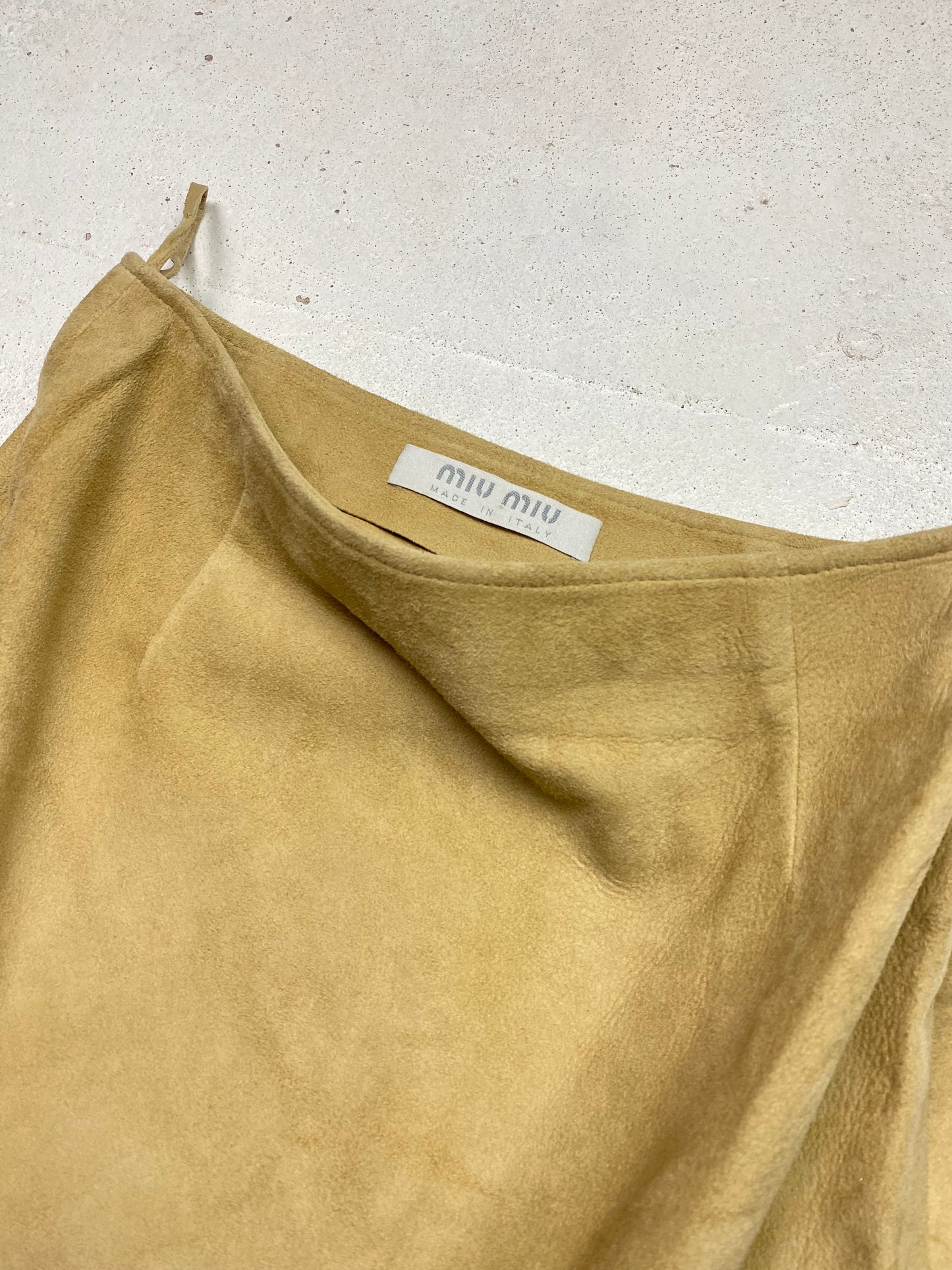 SS 99 Miu Miu Suede Skirt