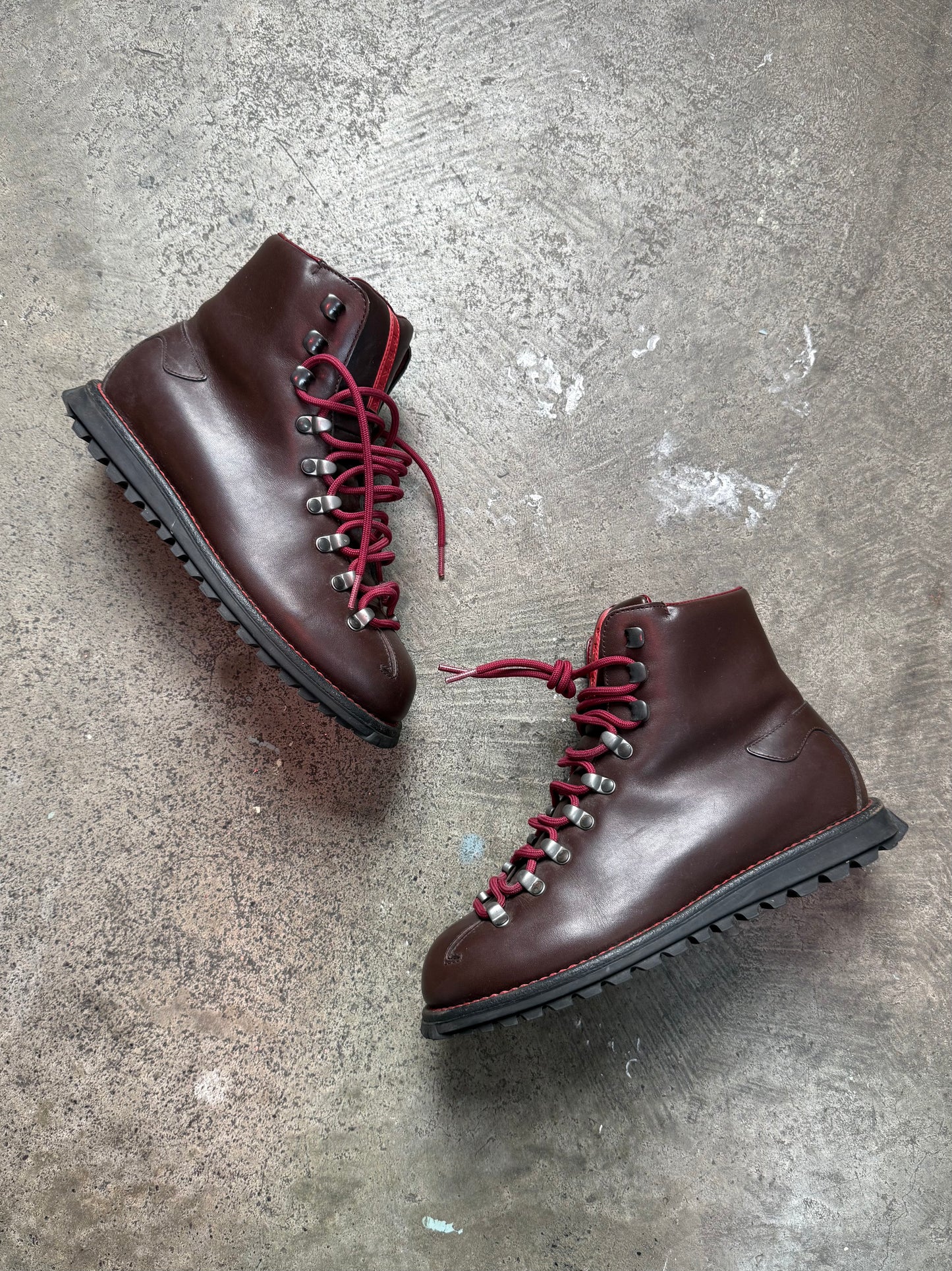 Prada Sport Leather Hiking Boots