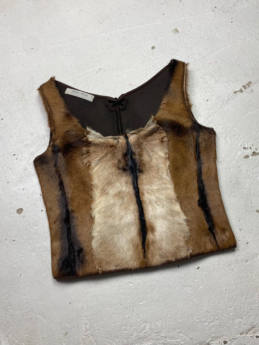 FW 99 Miu Miu Fur Vest