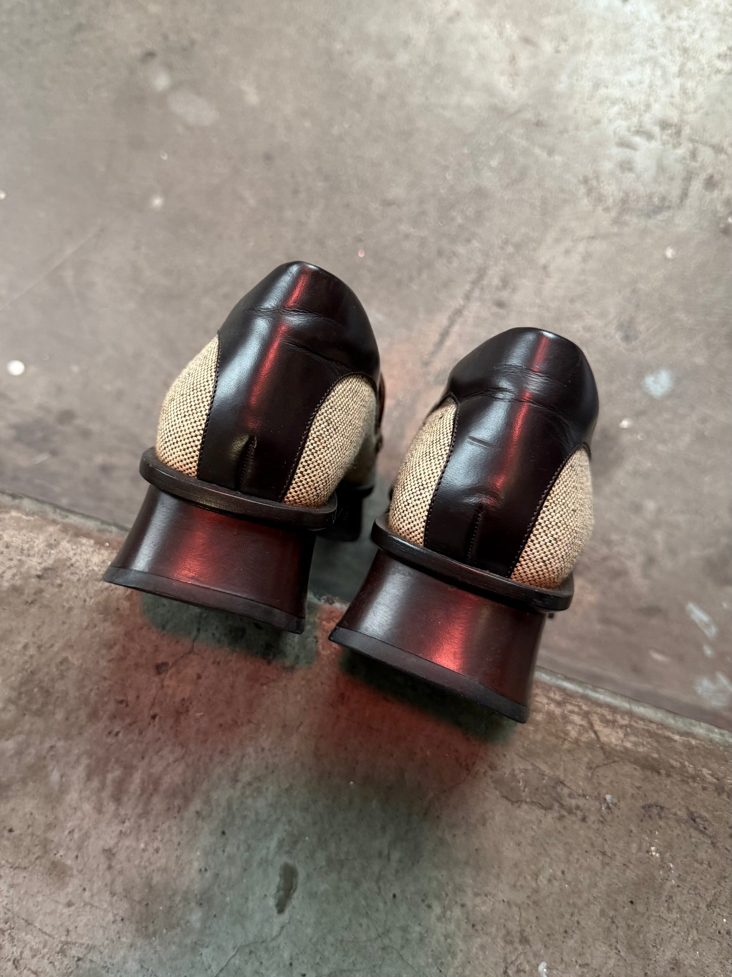 SS 99 Prada Sport Linen Split Sole Loafers