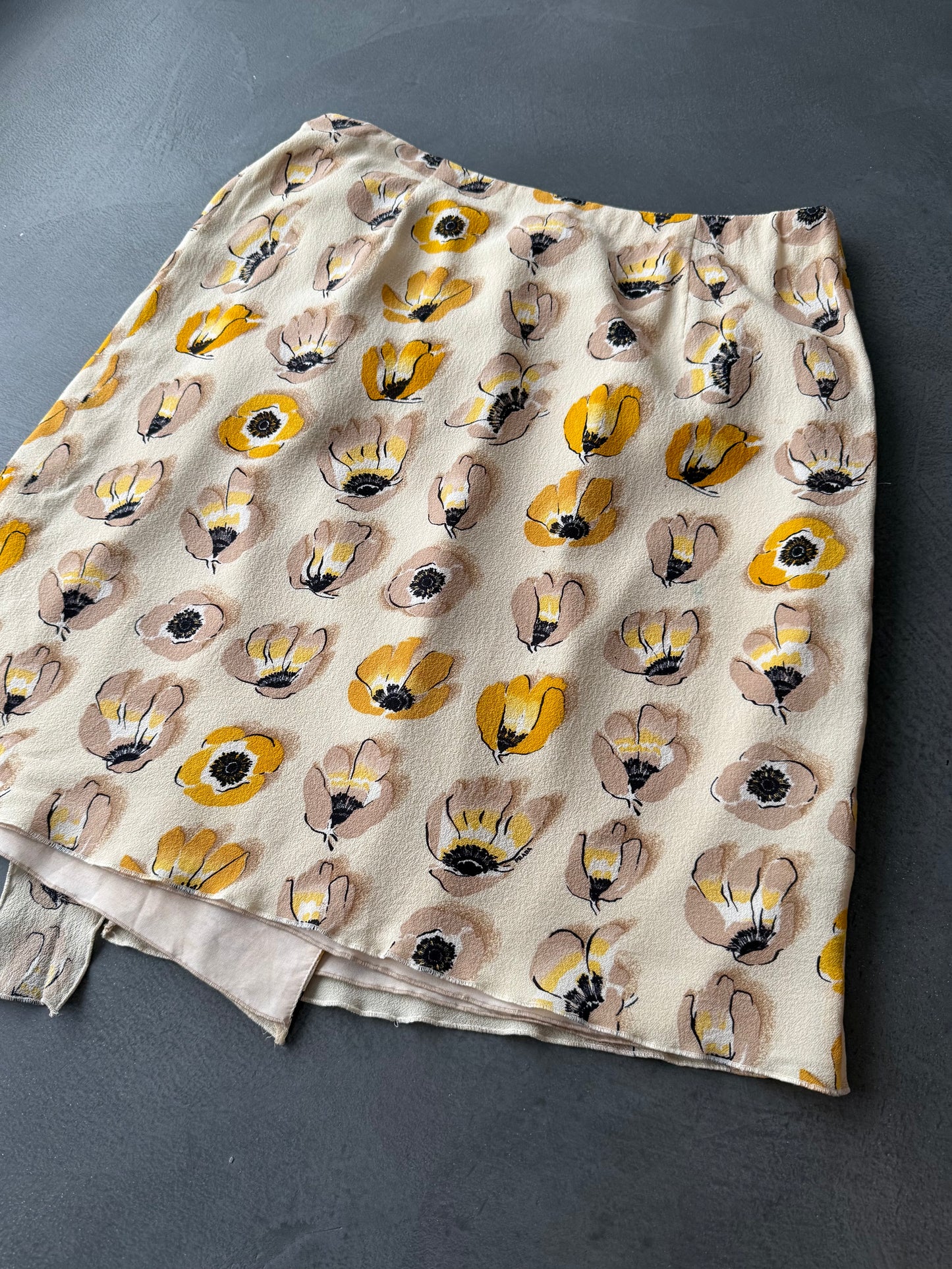 FW 00 Prada Silk Wrap Skirt