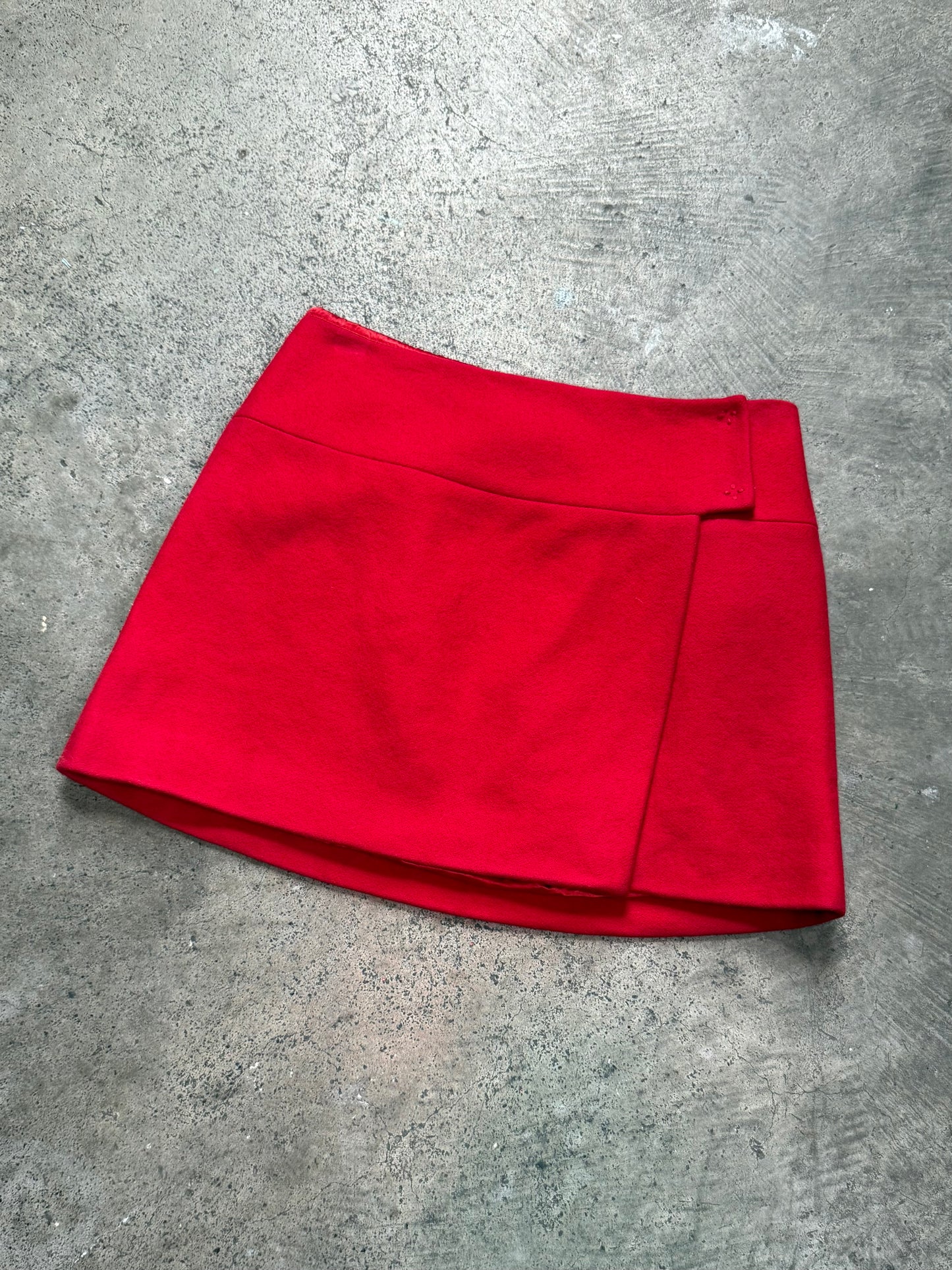 FW 98 Miu Miu Wool Mini Skirt