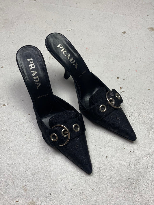 SS 02 Prada Ornamental Mules