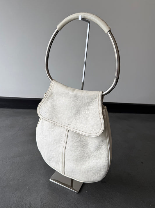 SS 03 Prada Leather Swing Bag