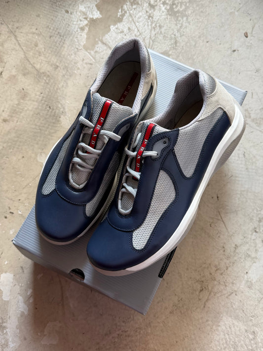 Prada Americas Cup Matte Leather Trainers